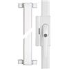 Abus Fos650 Spranga con Blocco, Serratura a Spinta con Cilindro per Finestre, Serratura Multipla, Livello di Sicurezza: 10, 73006, Bianco