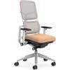 Steelcase Sedia ergonomica per ufficio Steelcase Please Air con supporto lombare regolabile Persimmon/Latte; Prodotto in Europa