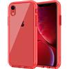 JETech Custodia per iPhone XR 6,1, Cover Case con Assorbimento degli Urti (Rosso)