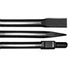 CTT Set di scalpelli SDS HEX, piatti e a punta, da 410 mm, per martello pneumatico o martello picconatore Bosch