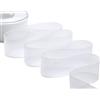 Furlanis - Velo Organza, Nastro Decorativo, Tessuto Italiano - Bianco, 40 mm x 50 m