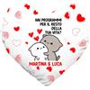 Colorfamily Cuscino SanValentino Personalizzabile a Cuore con nome Hai programmi per il resto della tua vita? Innamorati Amore Love