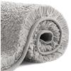 VANZAVANZU Tappetino da Bagno Antiscivolo Tappeto da Bagno Assorbente Addensato Tappeti da Bagno Ultra Morbido Bath Mat Soffice Microfibra Tappeti per il Bagno Eleganti 50 x 80cm (Grigio Chiaro)