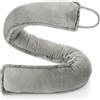 COM-FOUR® paraspifferi, paravento extra pesante con cordino, efficace paraspifferi, buona tenuta contro correnti d'aria e perdita di calore, zerbino (Grigio chiaro)