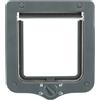 TRIXIE Sportello a 4 vie, impermeabile e silenzioso, 20 x 22 cm, colore: grigio