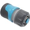 Cellfast Raccordo rapido SAFETOUCH IDEAL™ 1/2 - 5/8, Raccordo per due estremità di tubo, plastica PC/ABS, forma ergonomica, 51-622