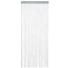 Relaxdays Tenda a Fili, Accorciabile, 90x245 cm, con Passante, Porte e Finestre, Frange Divisorie, Separé, Argento