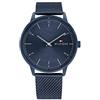 Tommy Hilfiger Orologio Analogico al Quarzo da Uomo con Cinturino in Maglia Metallica in Acciaio Inossidabile Blu - 1791841