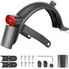JIAMOEAT Parafango Monopattino Elettrico Parafango Posteriore Scooter Ricambi Monopattino Elettrico Accessori Xiaomi M365 Con Fanali Posteriori Supporto Di Metallo Per Xiaomi 1s, Essential, Pro 2