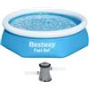 Bestway Piscina gonfiabile Bestway Fast Set 57450 + Pompa filtro