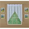 Today's Curtain Hopewell - Tendina corta in pizzo 96,5 cm, bianco, 147 x 96,5 cm (l x L)
