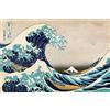 Close Up Poster Katsushika Hokusai - Great Wave Of Kanagawa (91,5cm x 61cm)