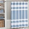 Madison Park Tenda da doccia in tessuto a nido d'ape con motivo a strisce Scotchgard 3M Scotchgard tenda da doccia moderna di alta qualità per bagno, alta 182,9 x 213,4 cm, blu