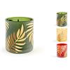 H&H Botanic Winter Set 6 Porta Candela in Vetro, Decori Assortiti, 7xH8cm