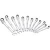 Vigor Set di chiavi combinata a cricchetto con snodo, 12 pezzi, 1 pezzi, V2818