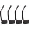 Create idea 2 paia di spazzole in carbonio 13 x 8 x 6,3 mm con tubo in gomma e connettore compatibile con DeWalt D25002K D25003K DW561 DW563K DW566K martello rotante