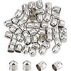 UNICRAFTALE 50 terminali in acciaio inossidabile per cavi terminali in pelle, 2 mm, terminali per cavi da 2 mm, per trovare il kit per la creazione di gioielli, 8 mm diametro interno