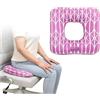Mybow Cuscino a ciambella dopo il parto per la gravidanza, ciambella per le piaghe da letto, emorroidi, fistola, coccige ortopedico, cuscino chirurgico a ciambella per donne e uomini (rosa)