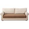 Eismodra Copridivano 3 Posti,Copri Divano Chaise Longue Angolare con Penisola,Velluto Antiscivolo Lavabile,per 2 Posti con Braccioli,per Cani Animali Domestici,Marrone,90 x 120 cm (Solo 1 Pezzo)