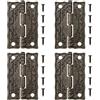 Be In Your Mind 20 Pezzi Cerniere Per Porte Retrò Bronzo Antico Mini Cerniere Pieghevoli Cerniere Decorative Vintage Con 80 Viti Per Custodie In Legno Armadi Portagioie