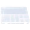 hünersdorff Cassetta a scomparti PP CLASSIC, 8 scomparti 225x335x55 mm, colore trasparente