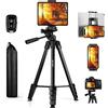 MACTREM Treppiede Smarthphone, Nuovo 172cm/67in Treppiedi Fotocamera Cavalletto Smartphone per iPhone/Samsung/Huawei/iPad/Reflex, Cavalletto Telefono con Supporto Telefono e Telecomando Bluetooth
