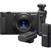 Sony Fotocamera compatta Sony ZV-1 + impugnatura e microfono