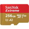 Sandisk MicroSDXC Extreme 256GB 190MB/s U3 V30 A2