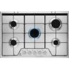 Electrolux PRONTA CONSEGNA - Electrolux PI Piano cottura a gas Slim Profile KGS7524SX finitura inox da 75 cm