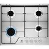 Electrolux Piano cottura a gas Slim Profile KGS6424SX finitura inox da 60 cm
