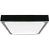 V-TAC PLAFONIERA QUADRATA 30W BIANCO FREDDO FINITURA NERA IP44 VT-8630B-SQ-LED7650