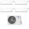 Panasonic Climatizzatore Quadri Split Etherea White 9+9+9+18 CU-5Z90TBE Inverter R-32 Wi-Fi Classe A++ ,