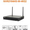 Dahua NVR 4 Canali IP 8MP 80Mbps WiFi H.265 P2P - NVR2104HS-W-4KS2 (4K)