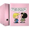 Grafoplás 88172612 Collezione Mafalda Cartella a 4 anelli misti 40 mm, Multicolore, A4
