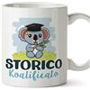 Mugffins Tazza in ceramica per STORICO uomo 11 oz / 350 ml - In italiano - Koalificato/Koalificata - Idea regalo per compleanno, anniversario, natale, laurea