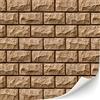 TexturKontor 3 fogli autoadesivi murali per case delle bambole scala 1:12 (arenaria storica)