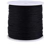 Tyenaza Coda di Topo Cordoncino, 100m x 0,8mm Filo Cerato Corda di Nylon, macramè, Shamballa, Filo Nero per Perline, macramè, Creazione di Gioielli, Cucito