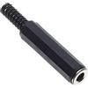 Keple Presa Jack Stereo Femmina Da 6,35 Mm 1/4 Di Pollice, 3 Poli - Confezione Da 5, Presa Di Plastica Per Riparazione Jack TS A Saldare Tipo Connettore Cavo Audio Fai Da Te