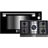 Kaiser Fornello Set EG 9371 Forno a gas da incasso 90 cm 98 L +KG 9356 Piano cottura a gas, 86 cm