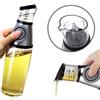 openspaceshop Dispenser dosatore olio aceto pressione oliera 500 ml tappo salva goccia insalata