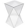 KARE Design Tavolino Luxury, specchio argento, forma a clessidra,54 cm | design geometrico, riflessi di luce, stile glam rock, glamour, lussuoso, appoggiaoggetti