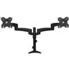 Startech.com Supporto doppio monitor StarTech.com acciaio - nero [ARMDUAL]