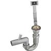 Deante Sifone per Lavelli in Acciaio Inox con Vasca Singola ZXY 9921, Grigio