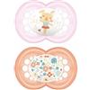 BAMED BABY ITALIA Srl MAM SUCCHIETTO ORIGINAL 16+ SILICONE FEMMINA 2 PEZZI