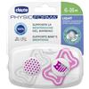 CHICCO (ARTSANA SpA) CHICCO SUCCHIETTO LIGHT GIRL SILICONE 6-16 MESI 2 PEZZI