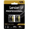 Lexar Professional SDXC 128GB BL 1800x UHS-II V60 oro 2-pack