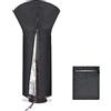 Wenrou Patio Heater Cover, Impermeabile Copertura Riscaldatore Patio, Copertura Fungo A Gas, Fungo Riscaldante per Esterno A Gas, 420D Oxford, per Mobili da Giardino Terrazza, 226 x 89 x 48 cm