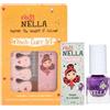 Miss Nella- Kit unghie per bambini + vernice Galactic Unicorno smalto adesivi per unghie, tatuaggi, lime per unghie e separatori per dita dei piedi tutti progettati mani e dita dei piedi dei bambini