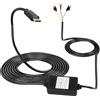 MEIRIYFA Dash Cam ACC Hardwire Kit, USB Tipo C Hardwire Dashcam Kit Step-Down Cavo, 12V-24V a DC 5V 3A Car Dash Charger Cavo di alimentazione - 3.5M