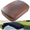 NATGIC Sedile Passeggero Per Moto Pelle Di Coccodrillo Nero Sedile Per Moto A Ventosa Sedile Posteriore Per Sedile Passeggero per H-harley Davidson Bobber Chopper (8 Ventose - Marrone)